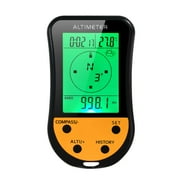 Electronic Digital Altimeter 8 in 1 Multifunction LCD Backlight Mini Altimeter Barometer Compass Thermometer Weather Forecast Clock Calendar for Outdoor Climbing Hiking Fishing